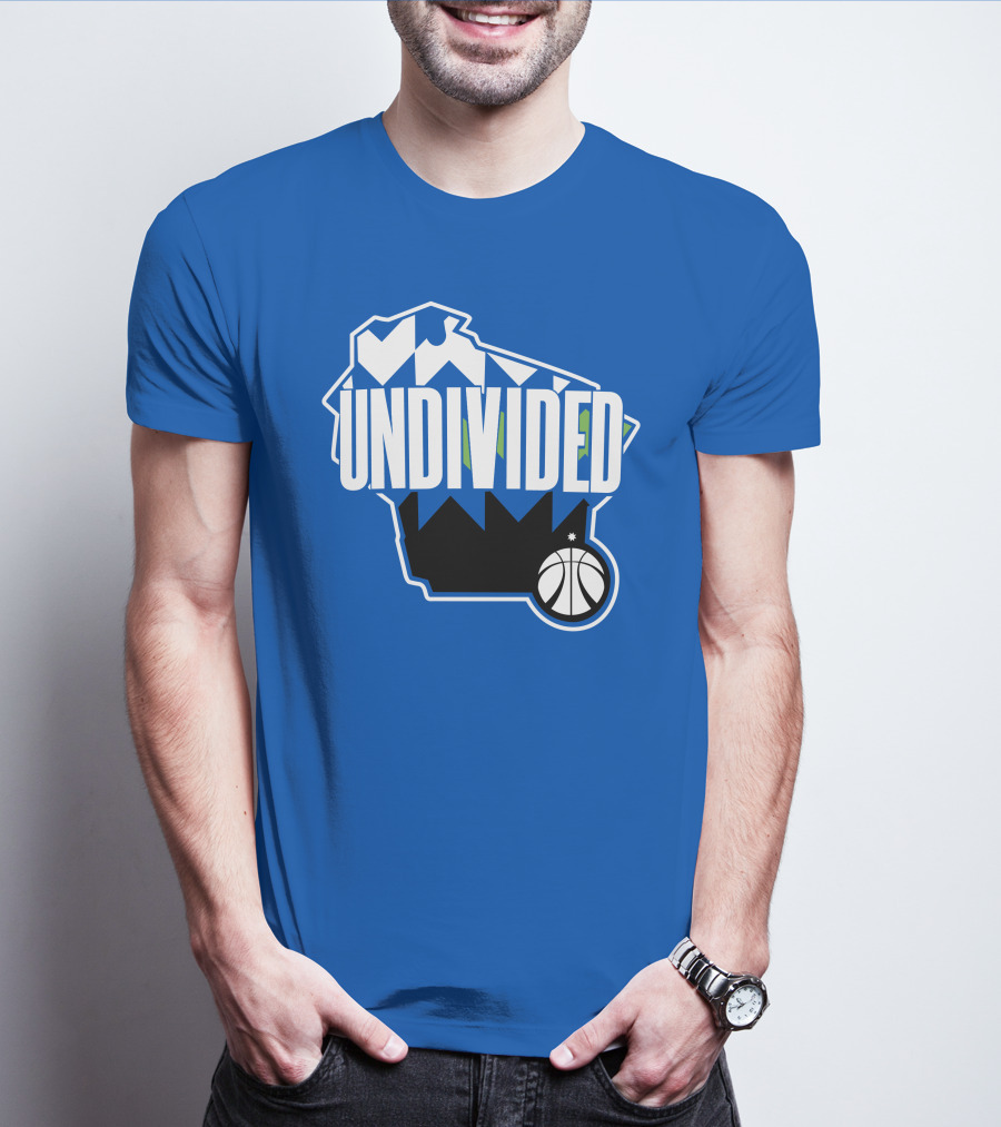 Pat Connaughton Undivided Milwaukee Basketball Map Blue T-Shirt