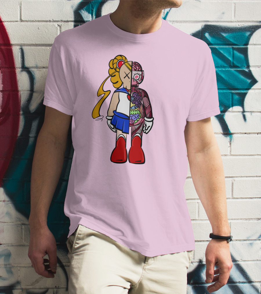 Sailor Kaws Moon Anatomical Hybrid T-Shirt