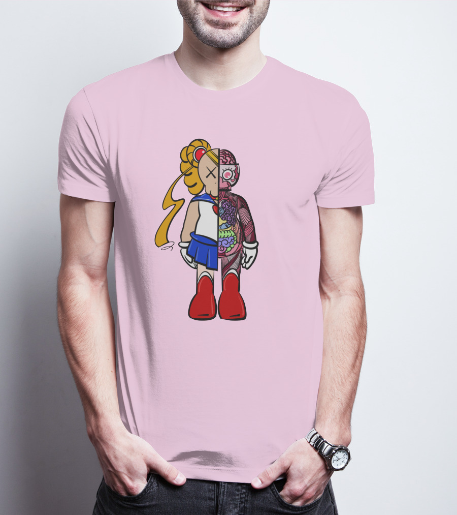 Sailor Kaws Moon Anatomical Hybrid T-Shirt