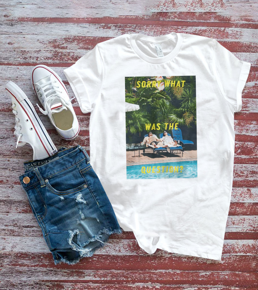 SORRY WHAT WAS THE QUESTION POOL LOUNGE SCENE T-Shirt