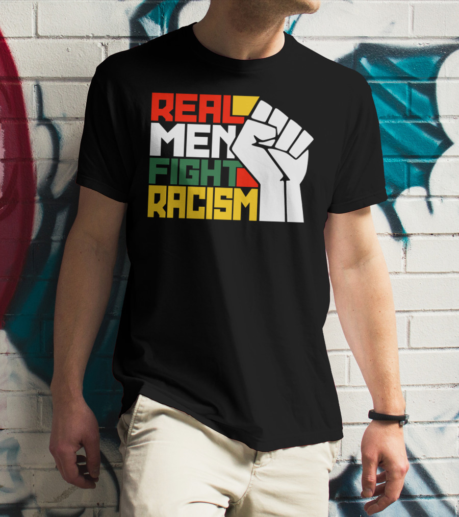 Real Men Fight Racism Silas Young Fist T-Shirt