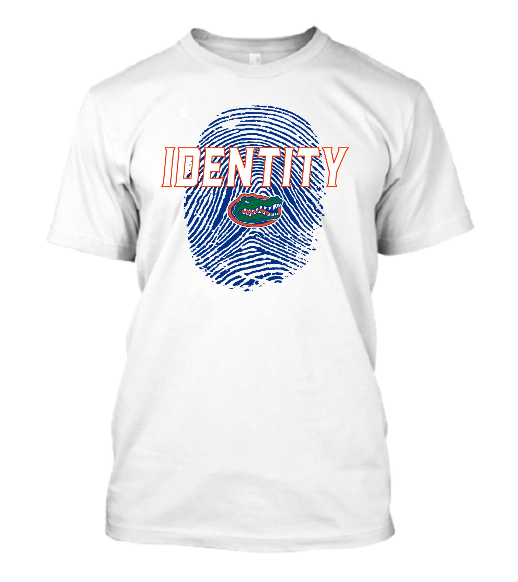 Identity Florida Gators Football Fingerprint Logo Jumpman T-Shirt