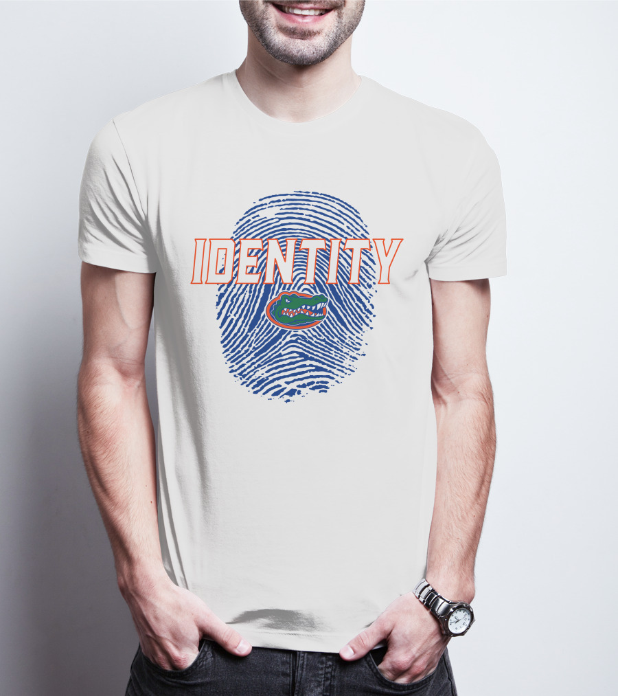 Identity Florida Gators Football Fingerprint Logo Jumpman T-Shirt
