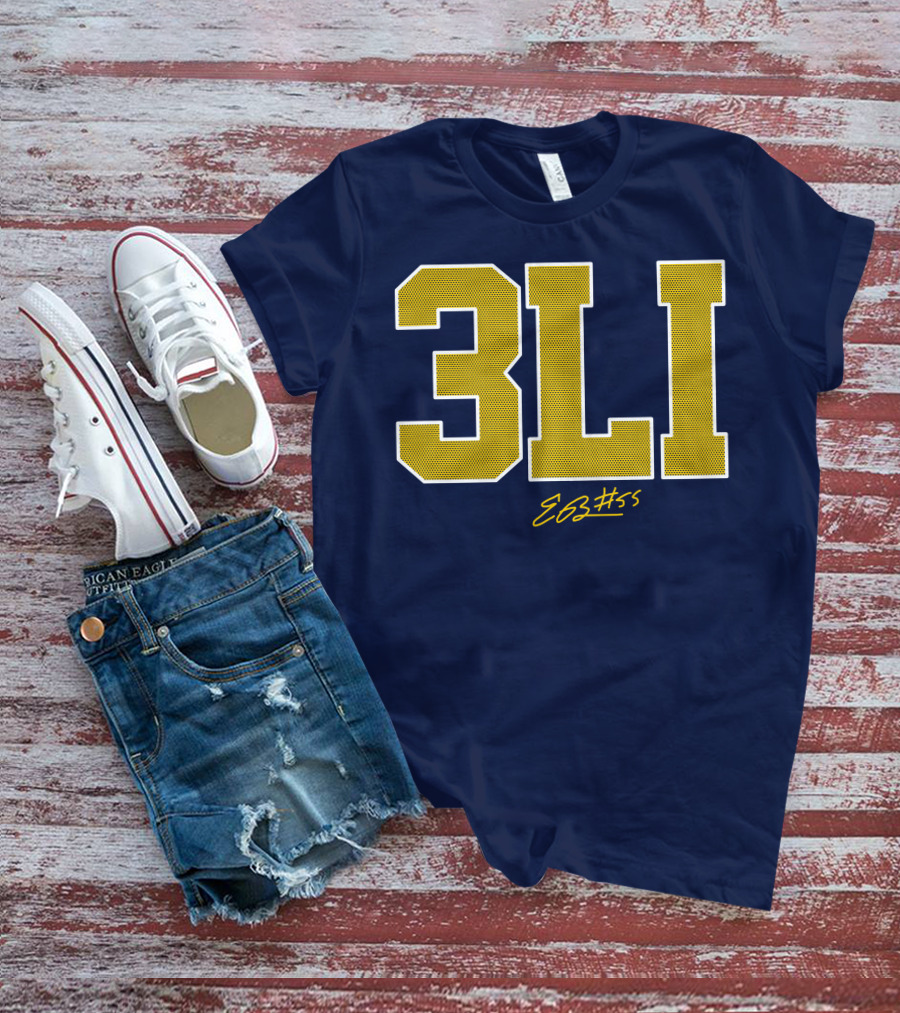 3Li Eli Brooks E63 #55 The Players Trunk Store T-Shirt