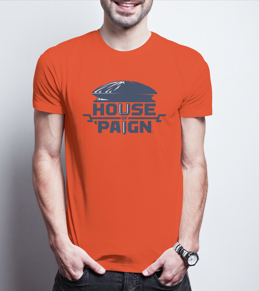 House Of 'Paign TBT University Of Illinois Basketball Helmet T-Shirt