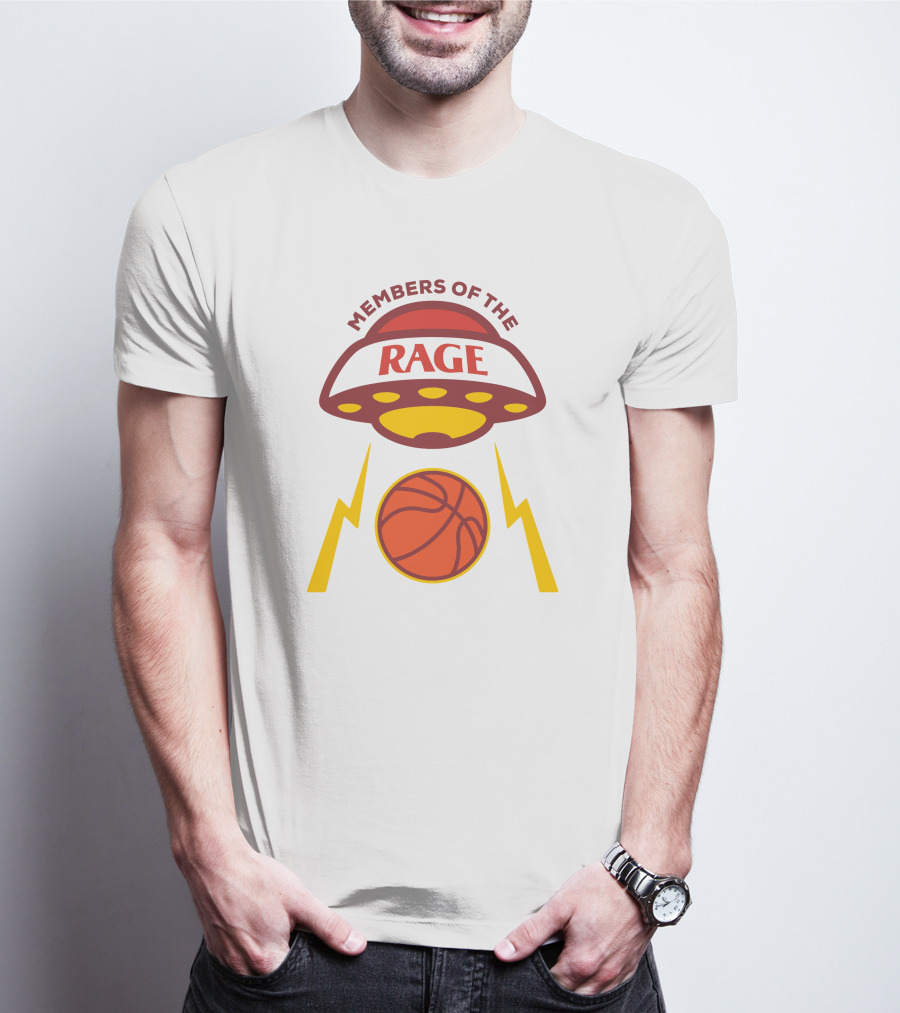 Members Of The Rage UFO Basketball Lightning T-Shirt
