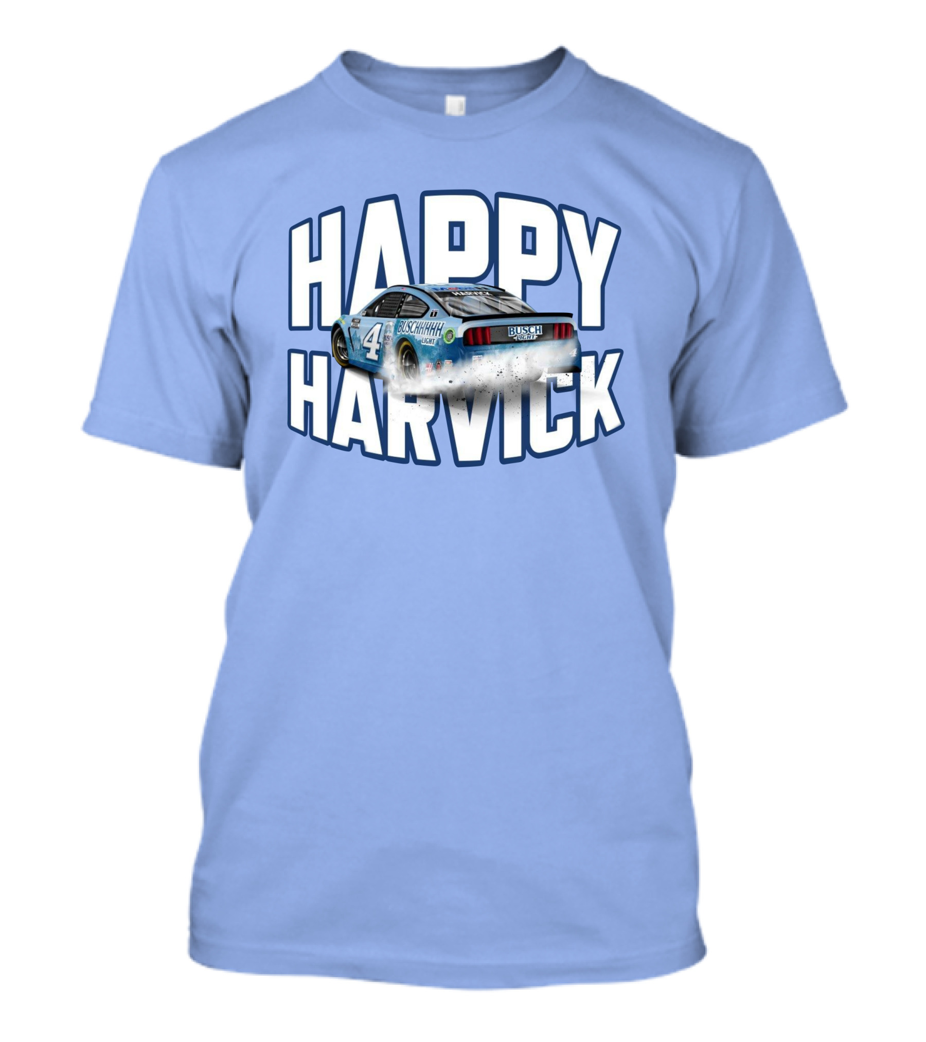 Busch Light Happy Harvick Racing Car Number 4 T-Shirt