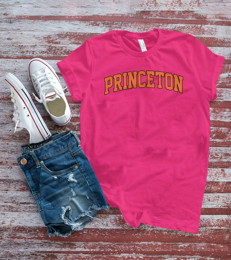 Fairly Odder Princeton Pink Arch Text T-Shirt