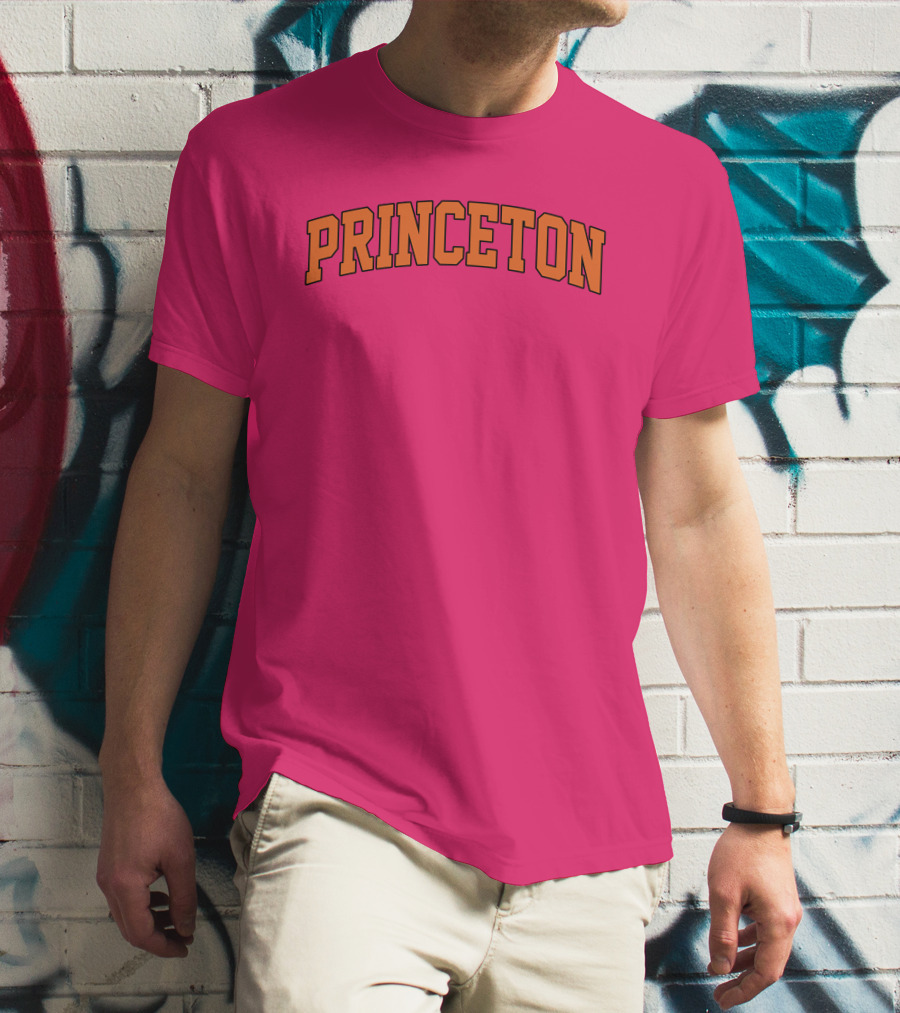 Fairly Odder Princeton Pink Arch Text T-Shirt