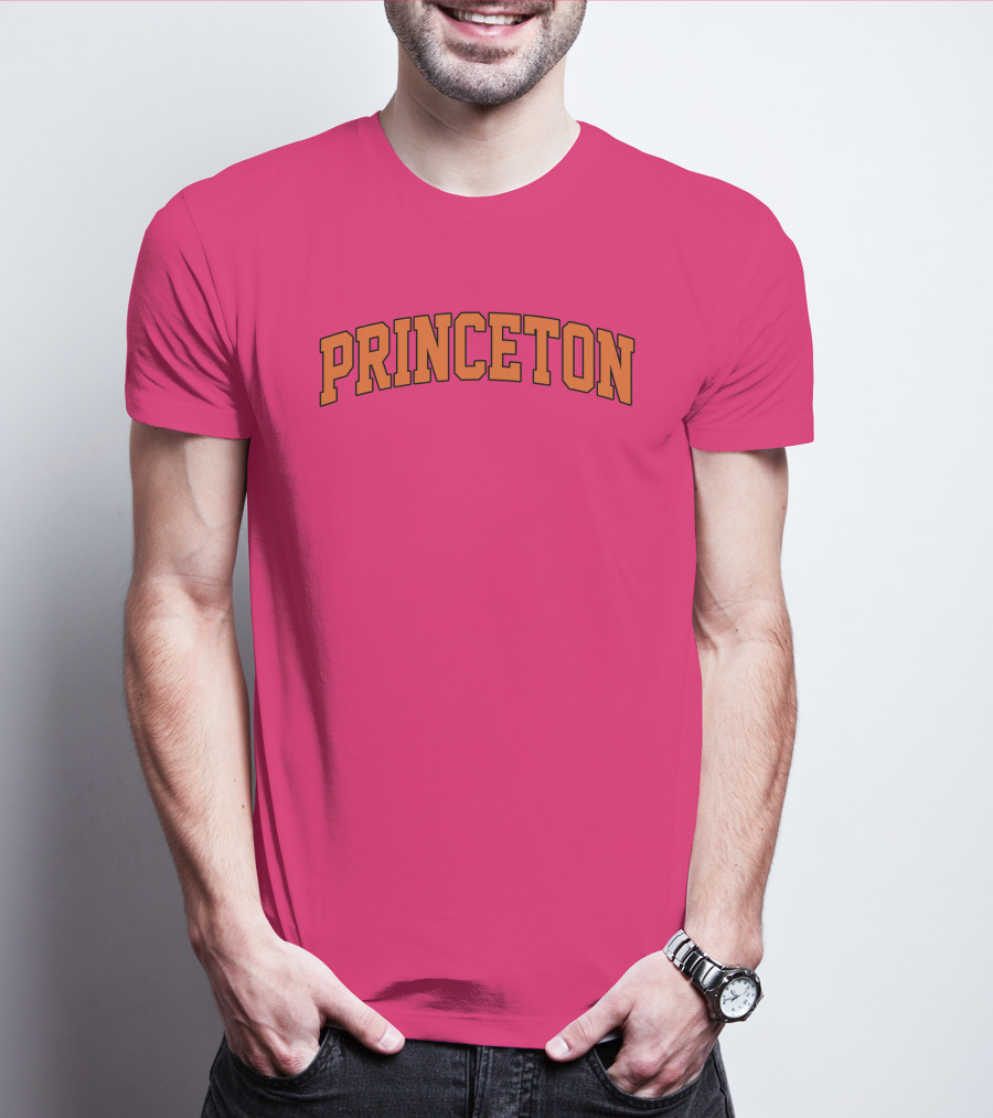 Fairly Odder Princeton Pink Arch Text T-Shirt