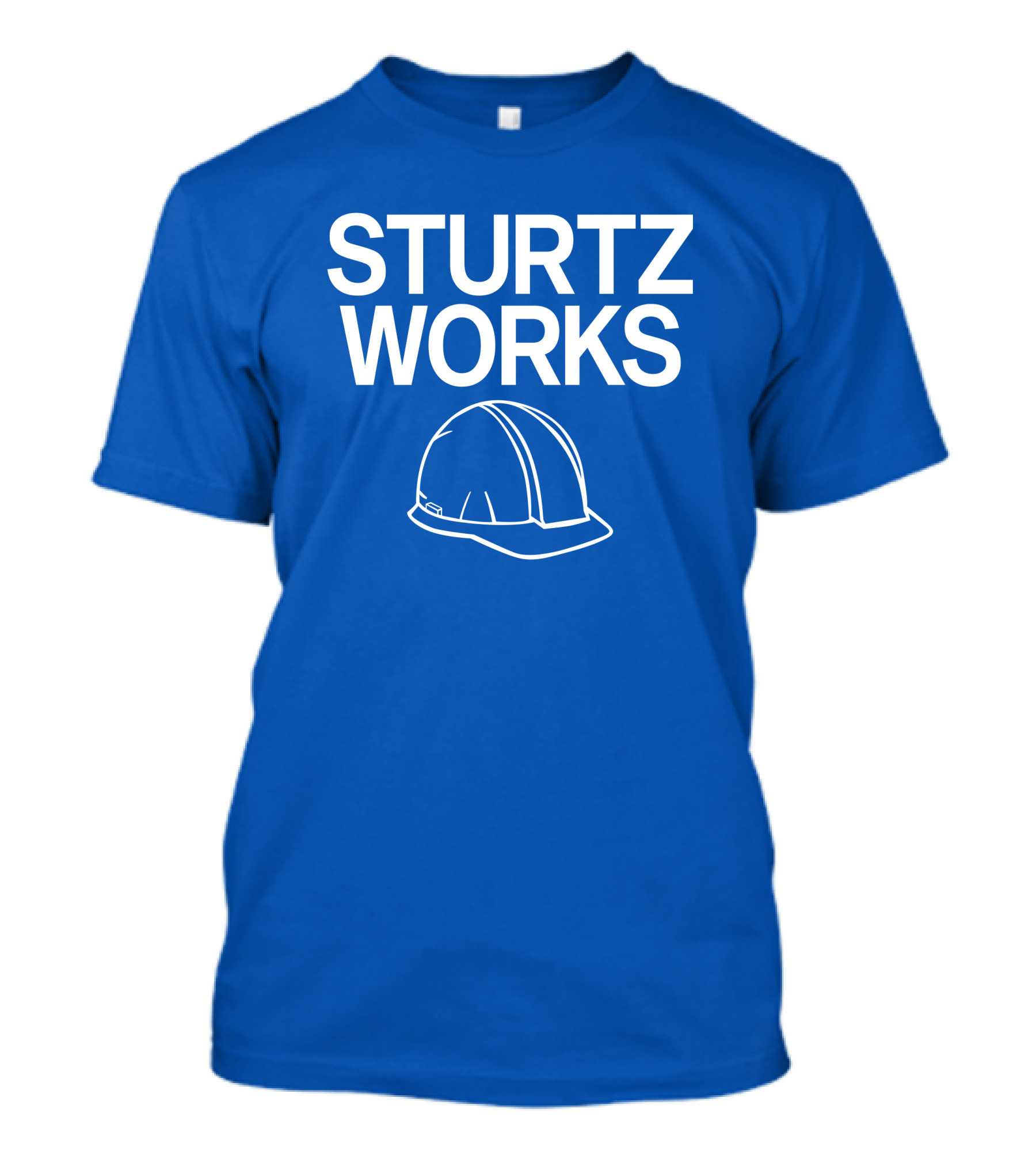 STURTZ WORKS Construction Hard Hat Raygunsite Store T-Shirt