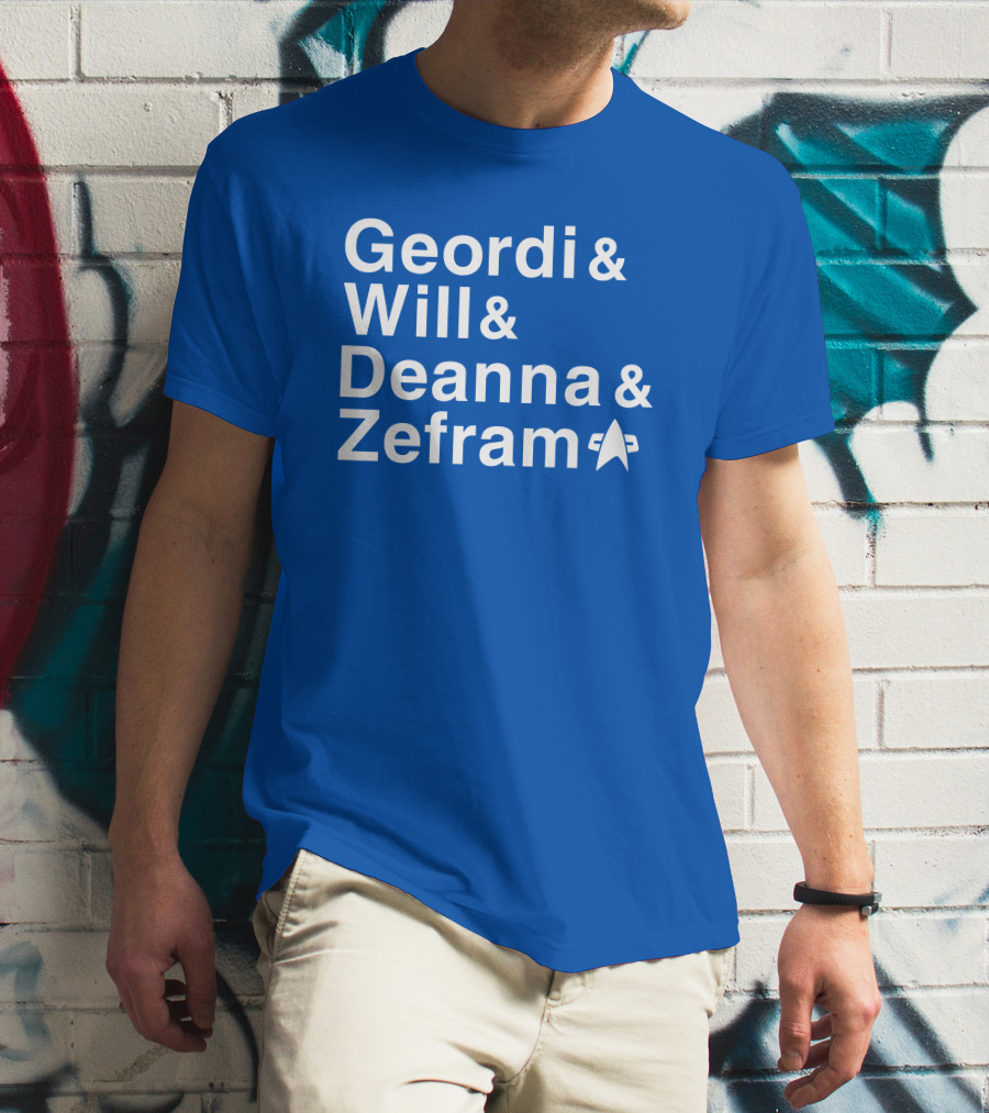 Geordi And Will And Deanna And Zefram Star Trek T-Shirt