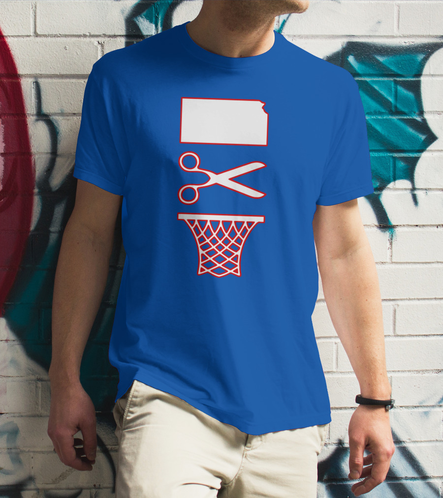 Rock Chalk Blog Kansas Jayhawks Net Cutting Victory T-Shirt