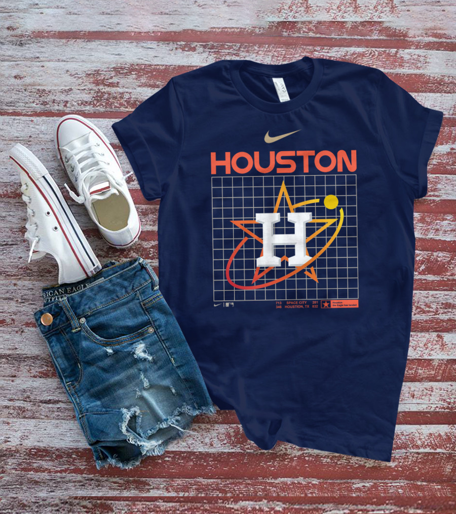 HOUSTON Astros Space City Houston TX MLB The Eagle Has Landed T-Shirt