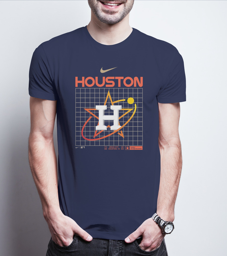 HOUSTON Astros Space City Houston TX MLB The Eagle Has Landed T-Shirt
