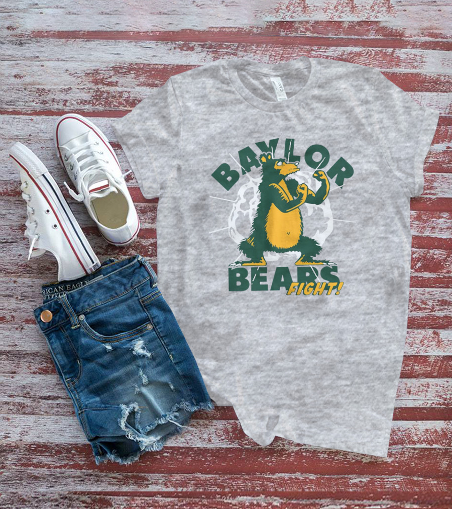 Baylor Bears Fight Vintage Style Homefield Store T-Shirt