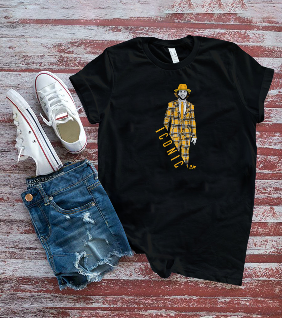 Bostonpro Shop David Pastrnak Iconic Plaid Suit T-Shirt