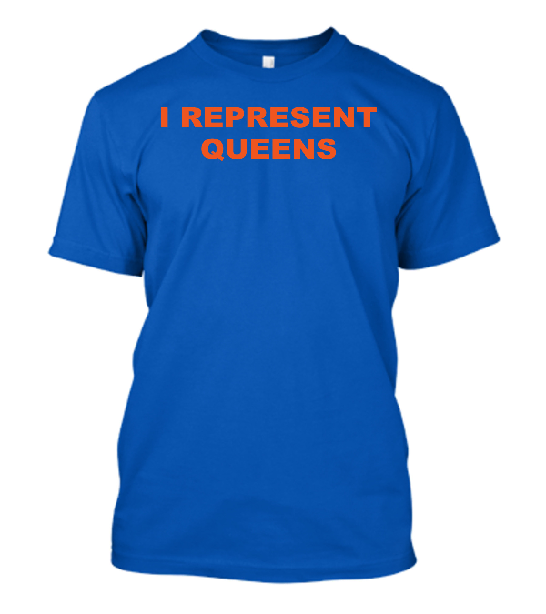 Cloney X LL Cool J I Represent Queens Retro Style Blue And Orange T-Shirt
