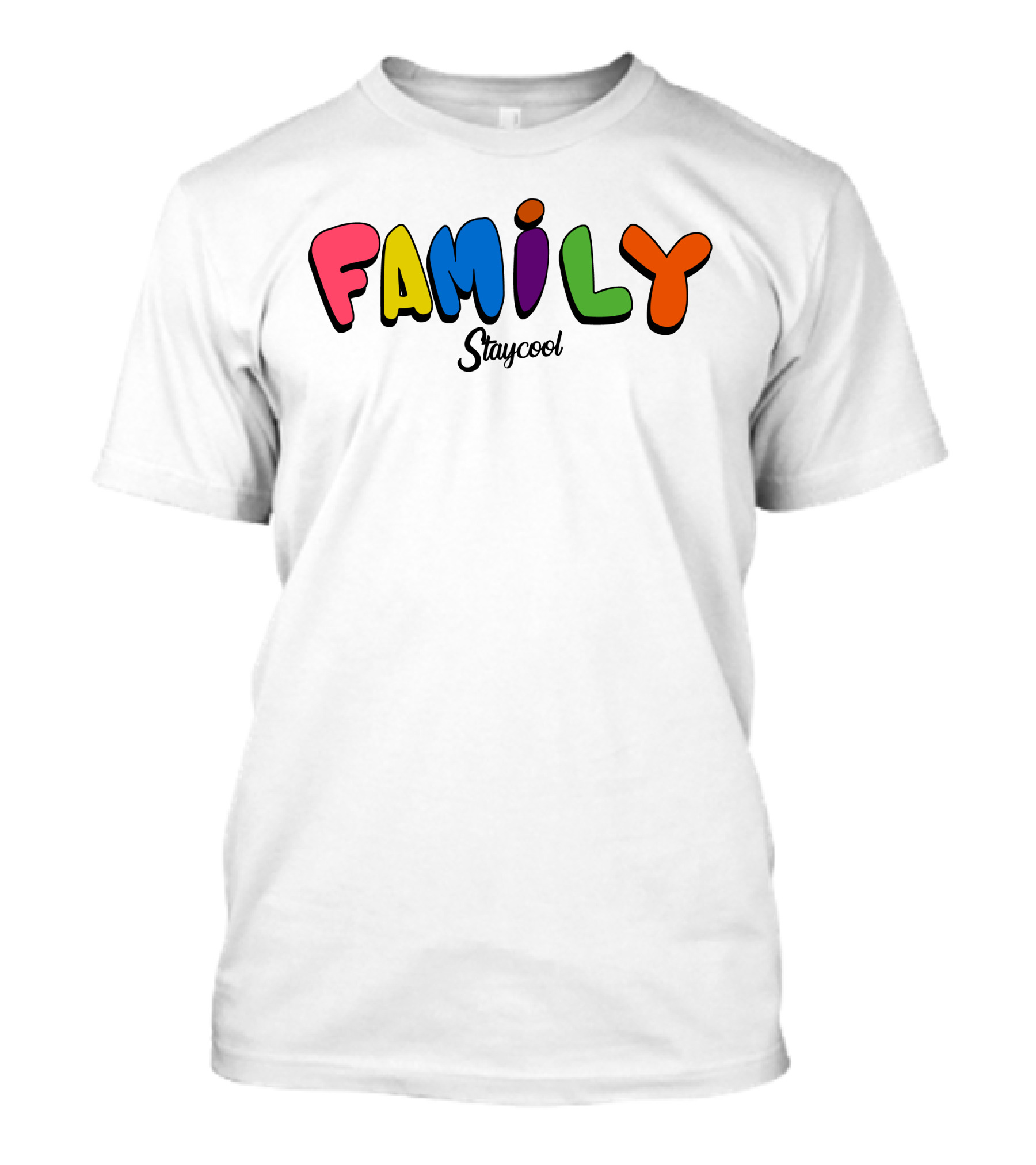 Staycoolnft Family Staycool Colorful Letters T-Shirt