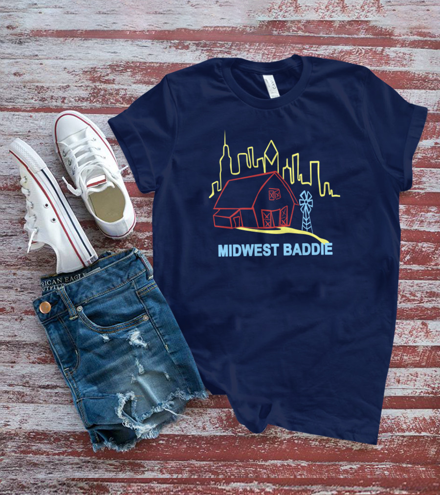 Midwest Baddie Barn Skyline T-Shirt
