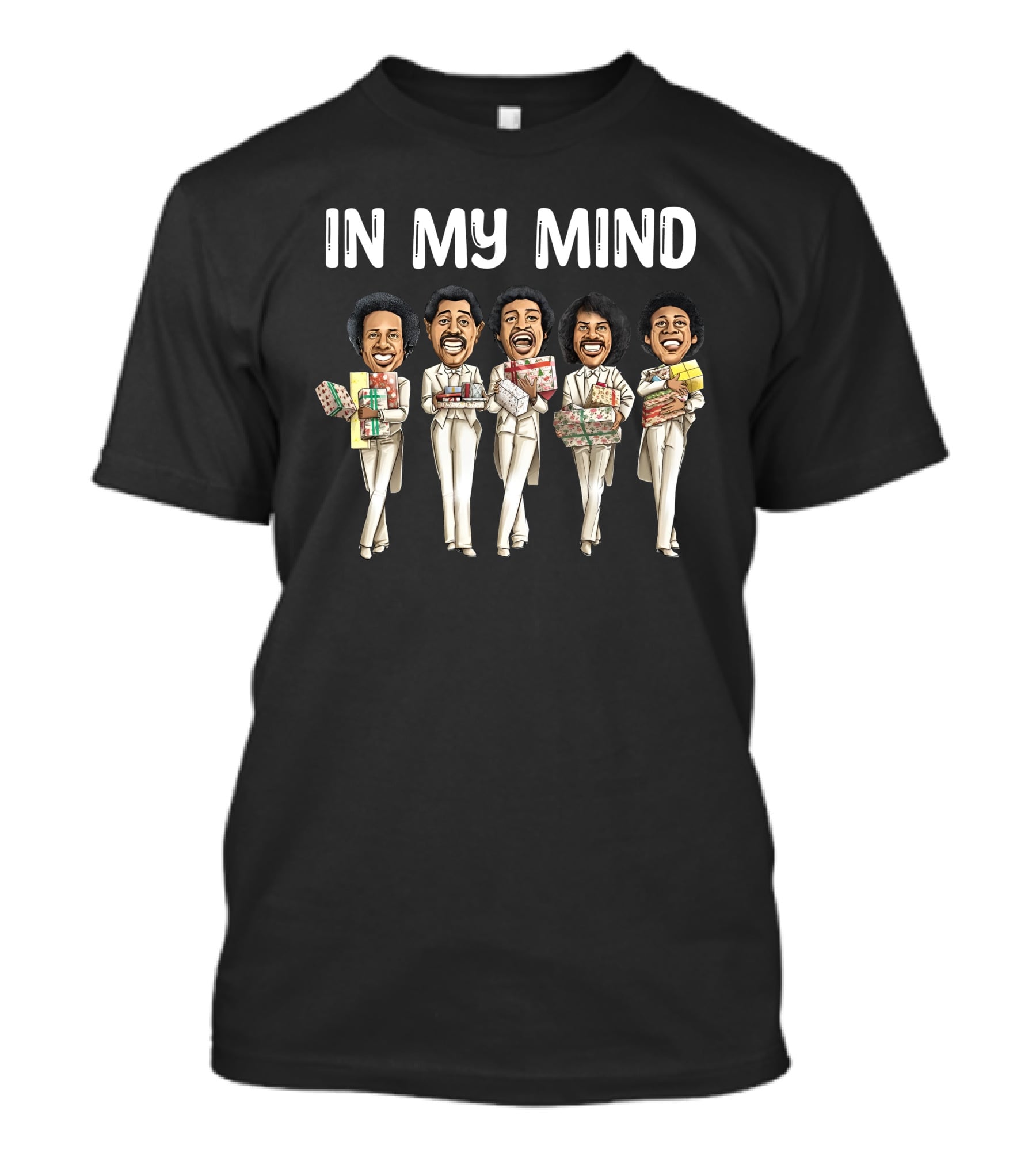 Dj R-Tistic Blackest Christmas Commodores In My Mind T-Shirt