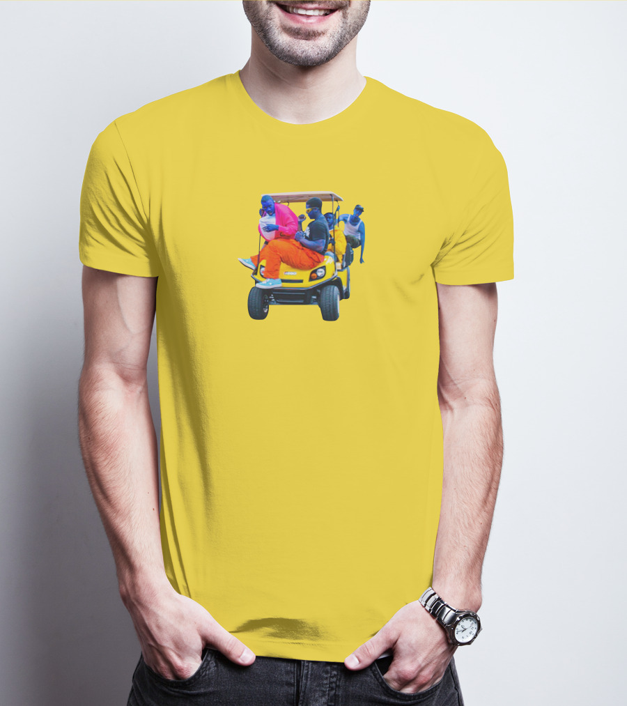 Brckhmptn Merch Brockhampton Star Blue People Yellow Golf Cart T-Shirt