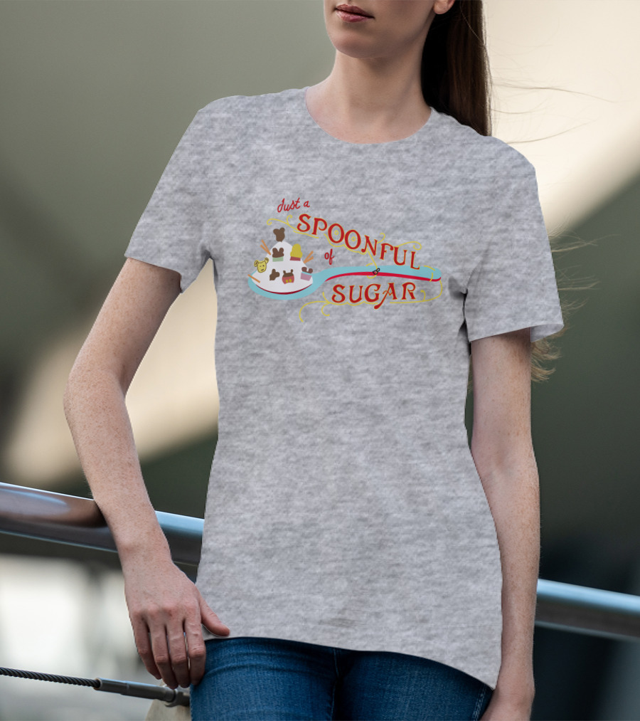 Just A Spoonful Of Sugar Disney Mary Poppins Style Icons T-Shirt