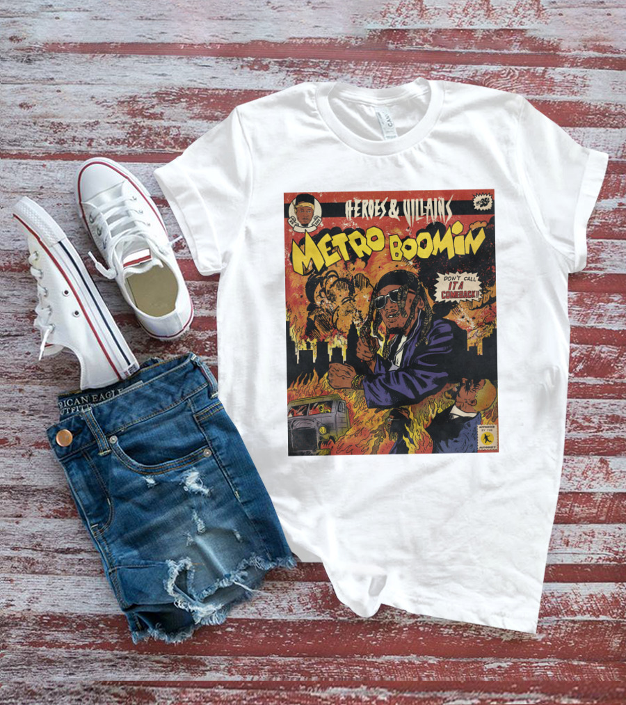 Heroes And Villains Metro Boomin Don't Call It A Comeback Comic T-Shirt
