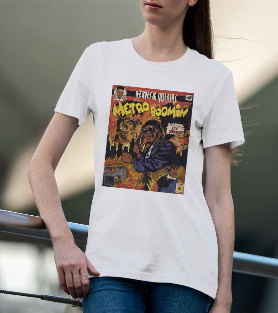 Heroes And Villains Metro Boomin Don't Call It A Comeback Comic T-Shirt