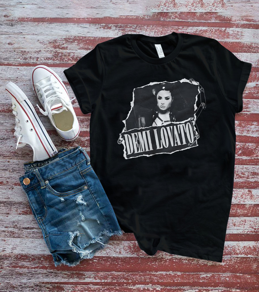 Demi Lovato Ripped Aesthetic With Safety Pins T-Shirt
