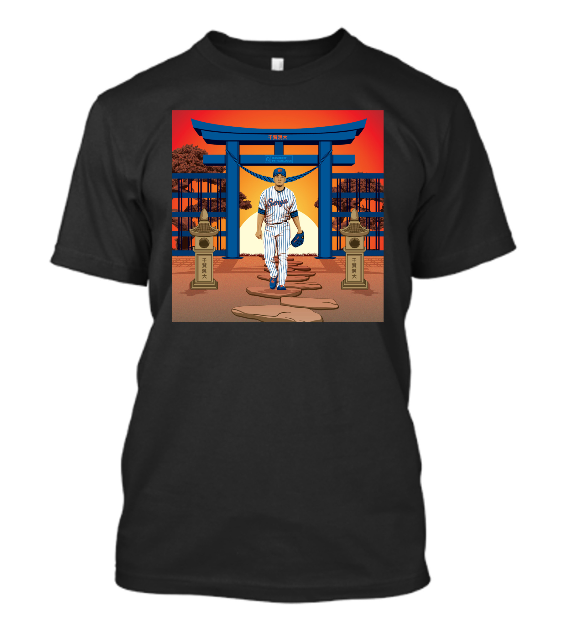 Athlete Senga Time In Traditional Gateway Setting T-Shirt