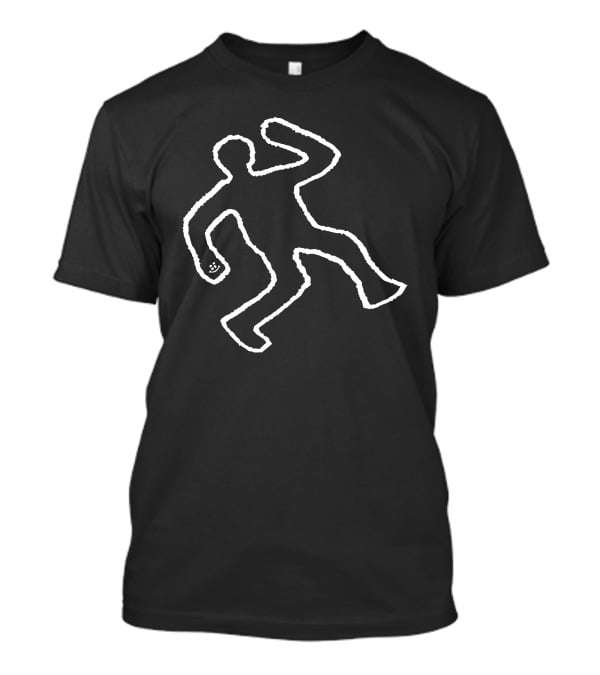 Patient Zero Ericdoa Crime Scene Chalk Outline T-Shirt