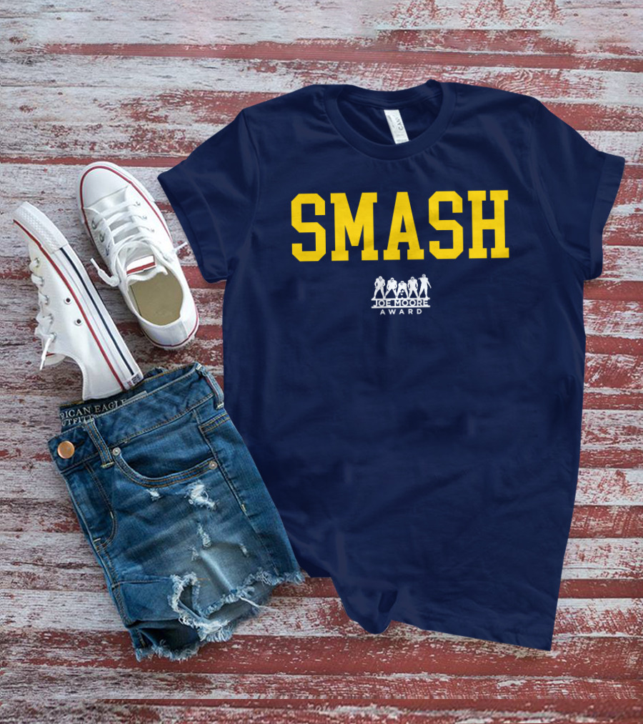 Michigan Football Smash Joe Moore Award T-Shirt