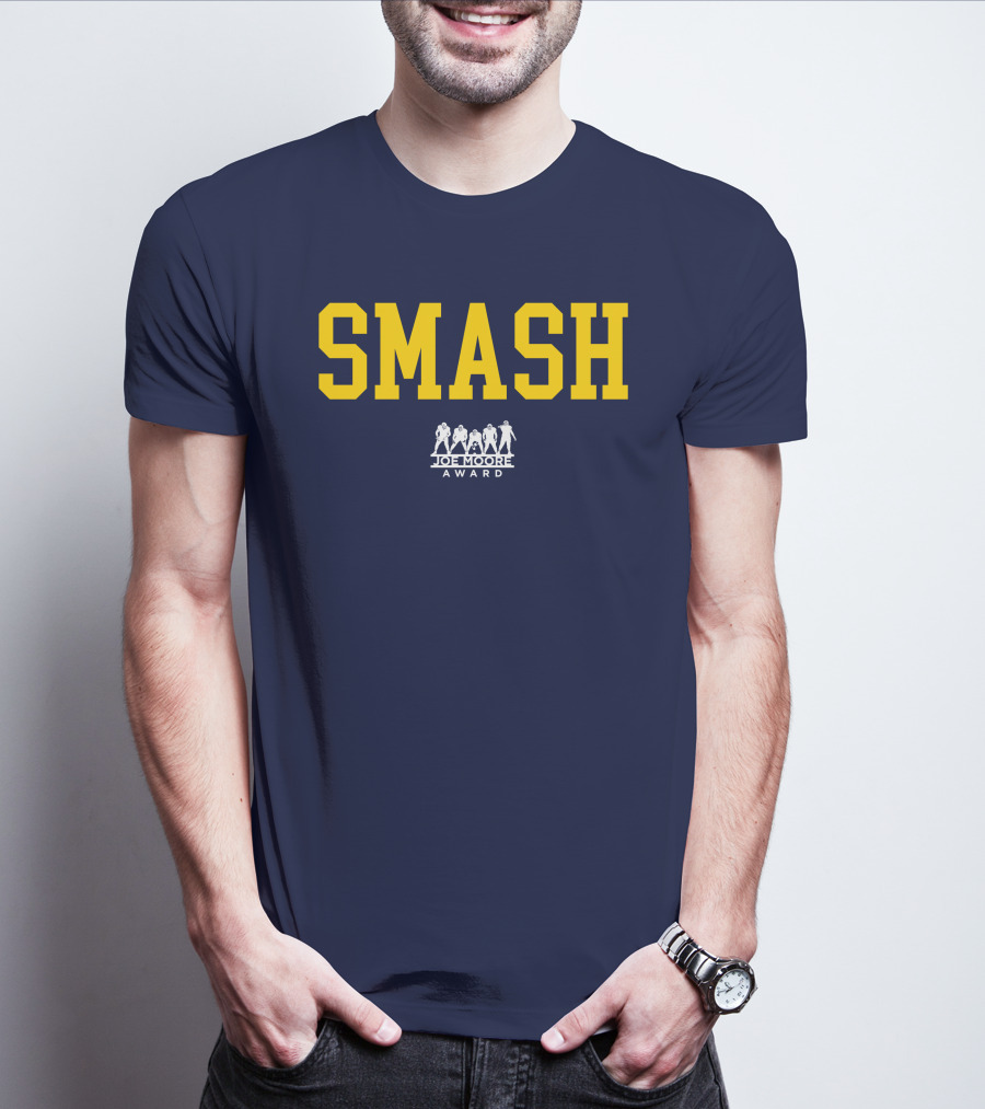 Michigan Football Smash Joe Moore Award T-Shirt