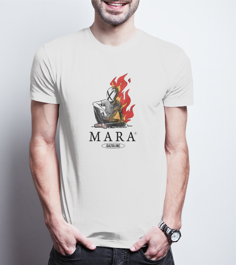 Mara Gazoline Flames Character T-Shirt
