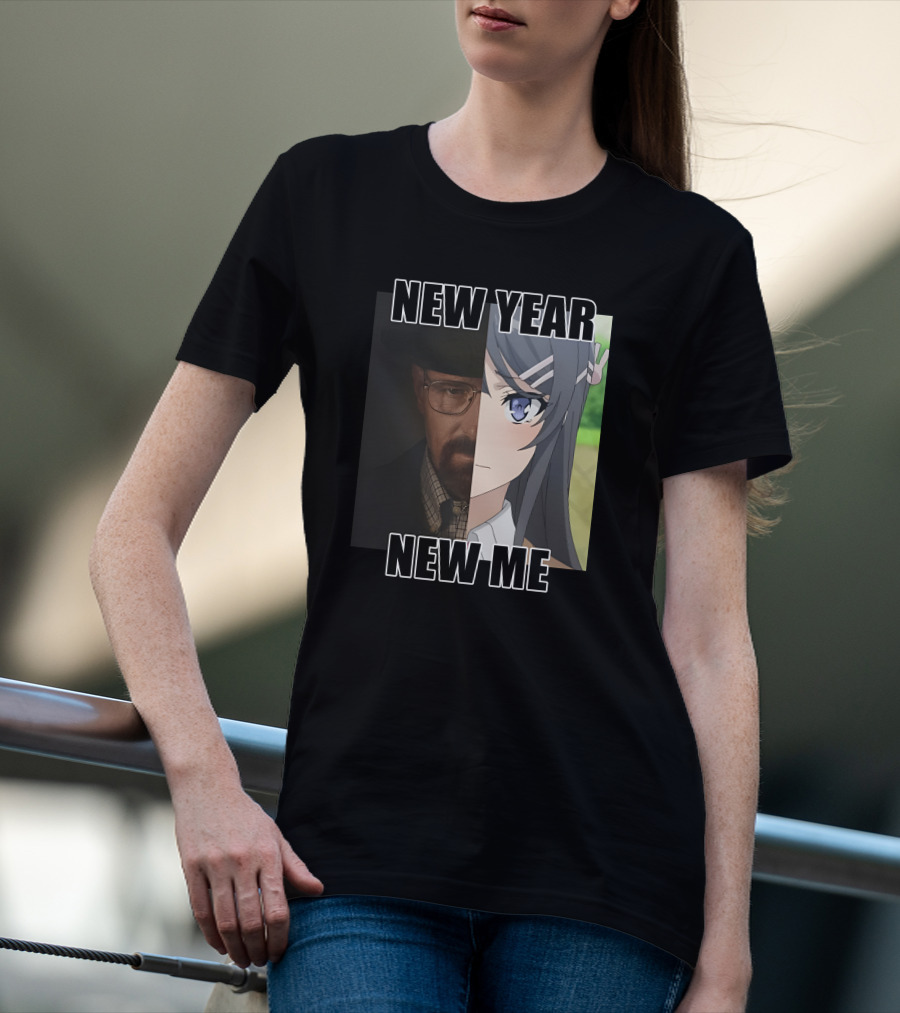 New Year New Me Walter White Anime Crossover T-Shirt