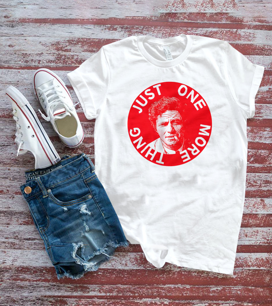 Just One More Thing Mysterious Bookshop Peter Falk T-Shirt