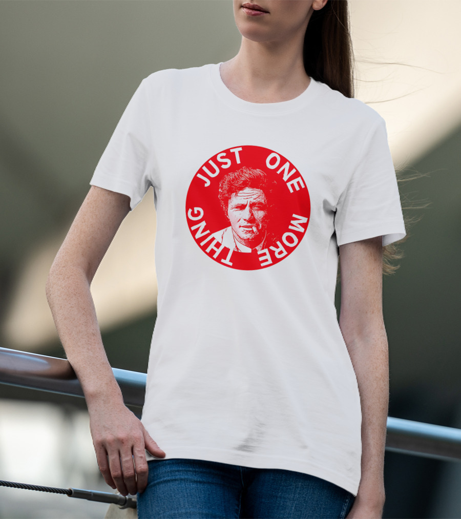 Just One More Thing Mysterious Bookshop Peter Falk T-Shirt