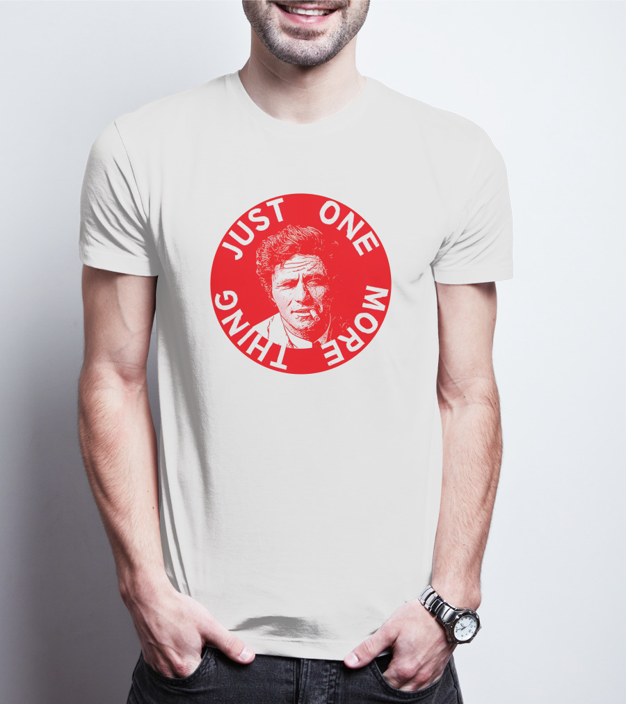 Just One More Thing Mysterious Bookshop Peter Falk T-Shirt