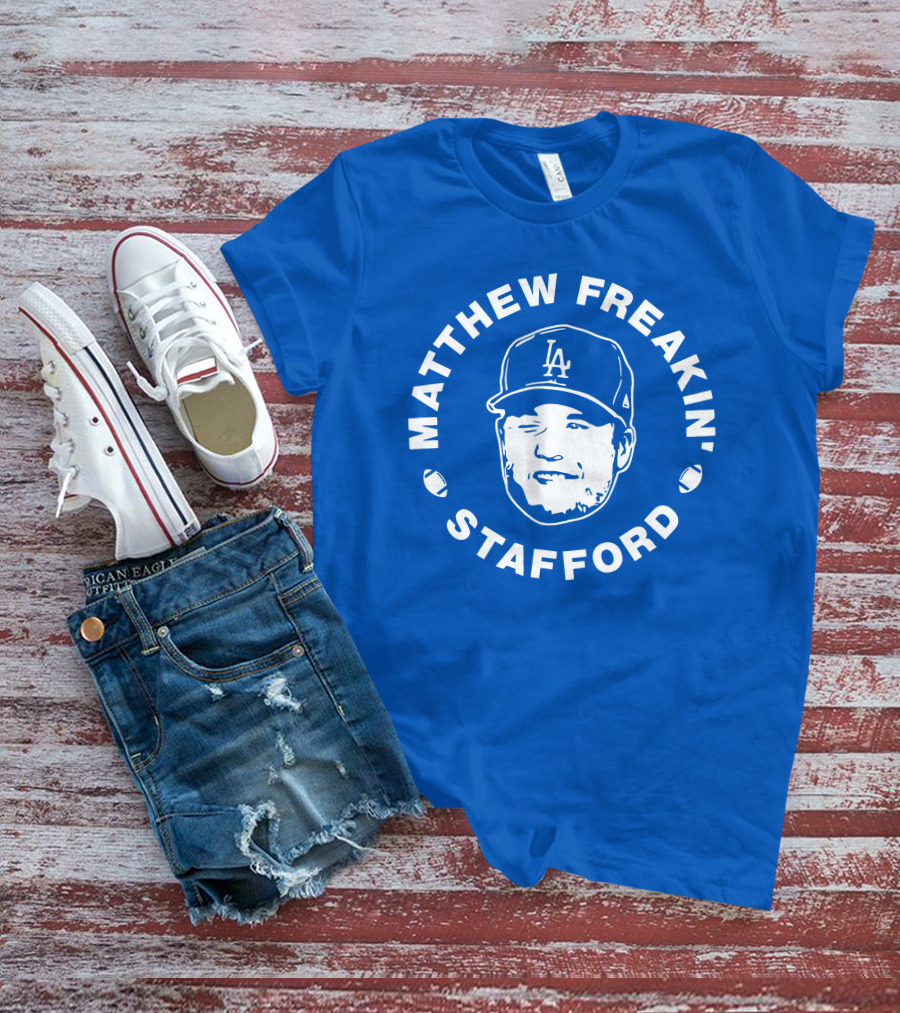 Matthew Freakin' Stafford LA Icon Winking Expression T-Shirt