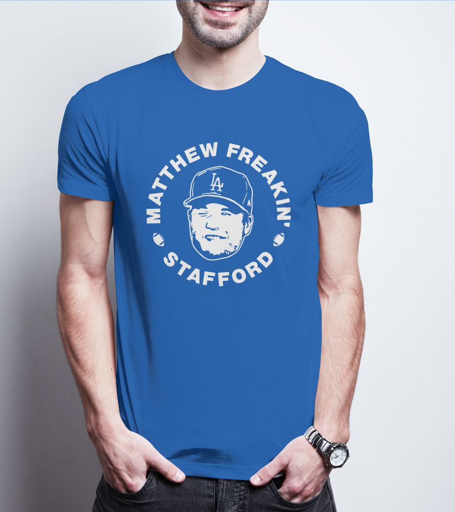 Matthew Freakin' Stafford LA Icon Winking Expression T-Shirt