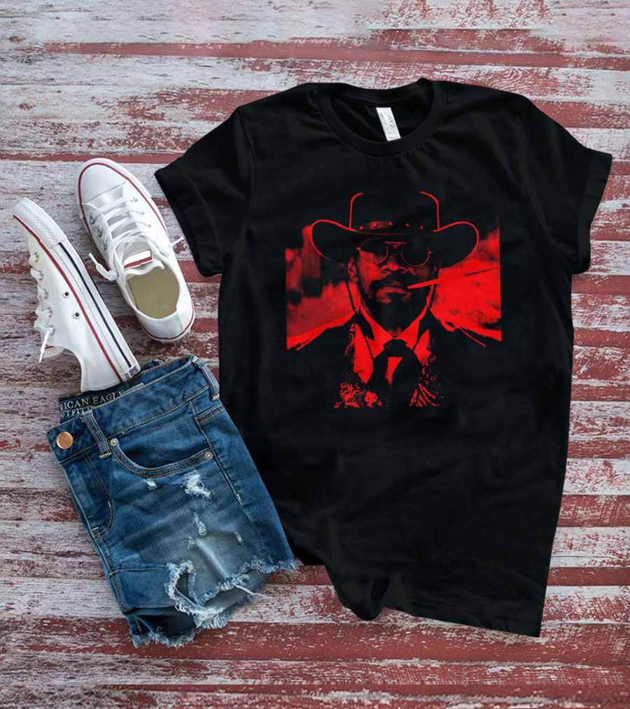 Django Unchained Red Suit Western Style Smoking Gunfighter T-Shirt