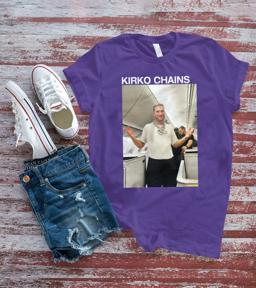 Kirko Chains Airplane Pose With Necklace T-Shirt