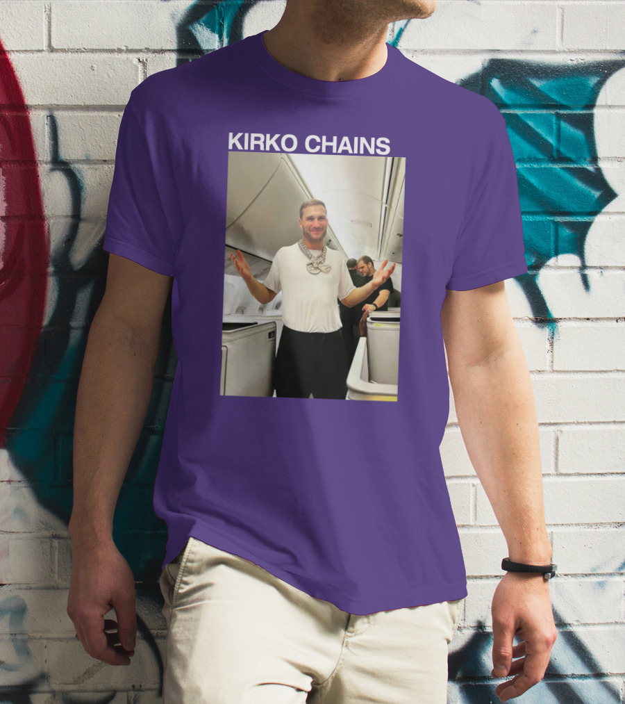 Kirko Chains Airplane Pose With Necklace T-Shirt