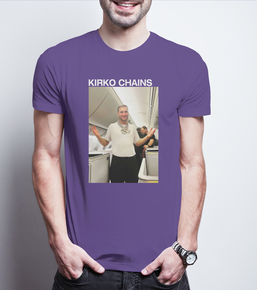 Kirko Chains Airplane Pose With Necklace T-Shirt