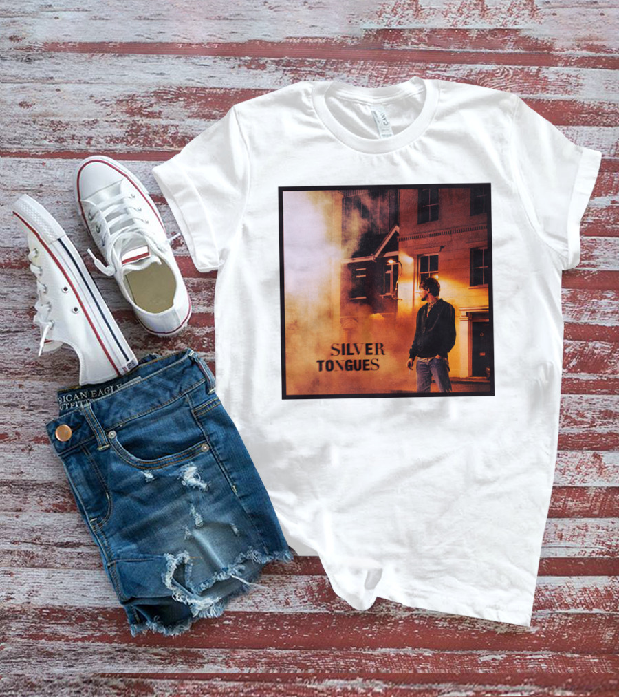 Silver Tongues Urban Night Scene T-Shirt