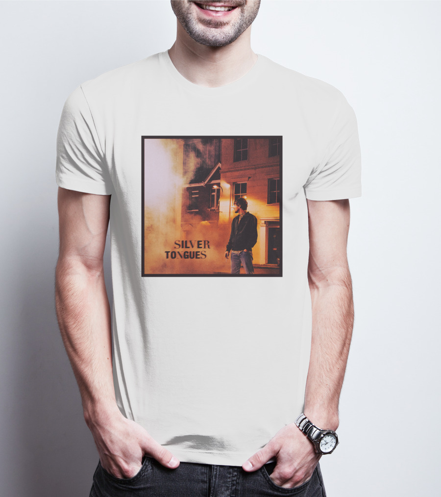 Silver Tongues Urban Night Scene T-Shirt