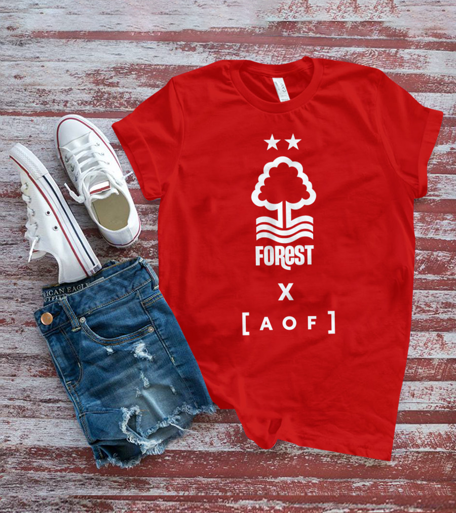 Forest X AOF Nottingham Collaboration Two Stars T-Shirt