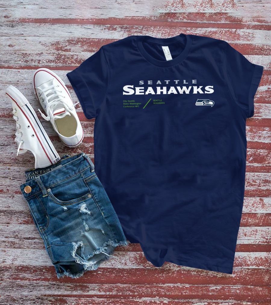 Seattle Seahawks City Seattle State Washington Conference NFC T-Shirt
