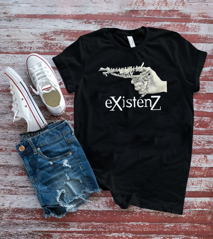 EXistenZ Bone Gun Hand Retro 90s Film T-Shirt